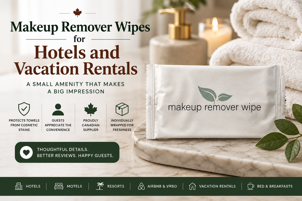 Makeup Remover Wipes for Hotels and Vacation Rentals