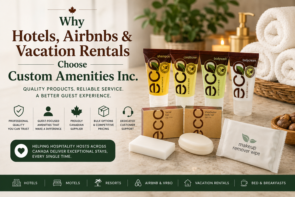 Why Hotels and AIRBNB's Choose Custom Amenities