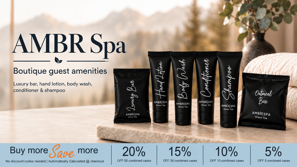 Hotel Toiletries Canada AMBR - Branded Amenities by Custom Amenities Inc.
