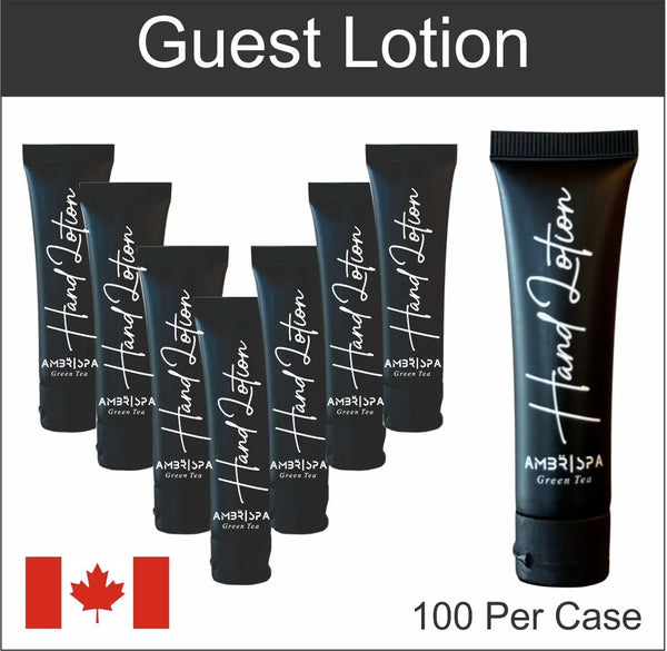 Bulk Hotel Lotion AMBR 100 pk Vacation Rental Supplies Canada