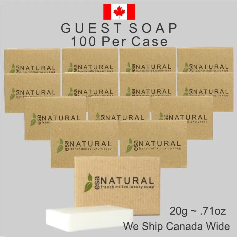 Hotel bulk Soap ESA 20g 100 pack - Branded Amenities by Custom Amenities Inc.