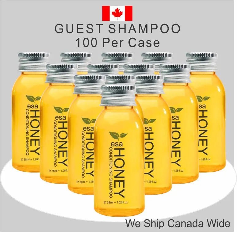 Hotel Shampoo Canada ESA Honey Almond 50pk - Branded Amenities by Custom Amenities Inc.