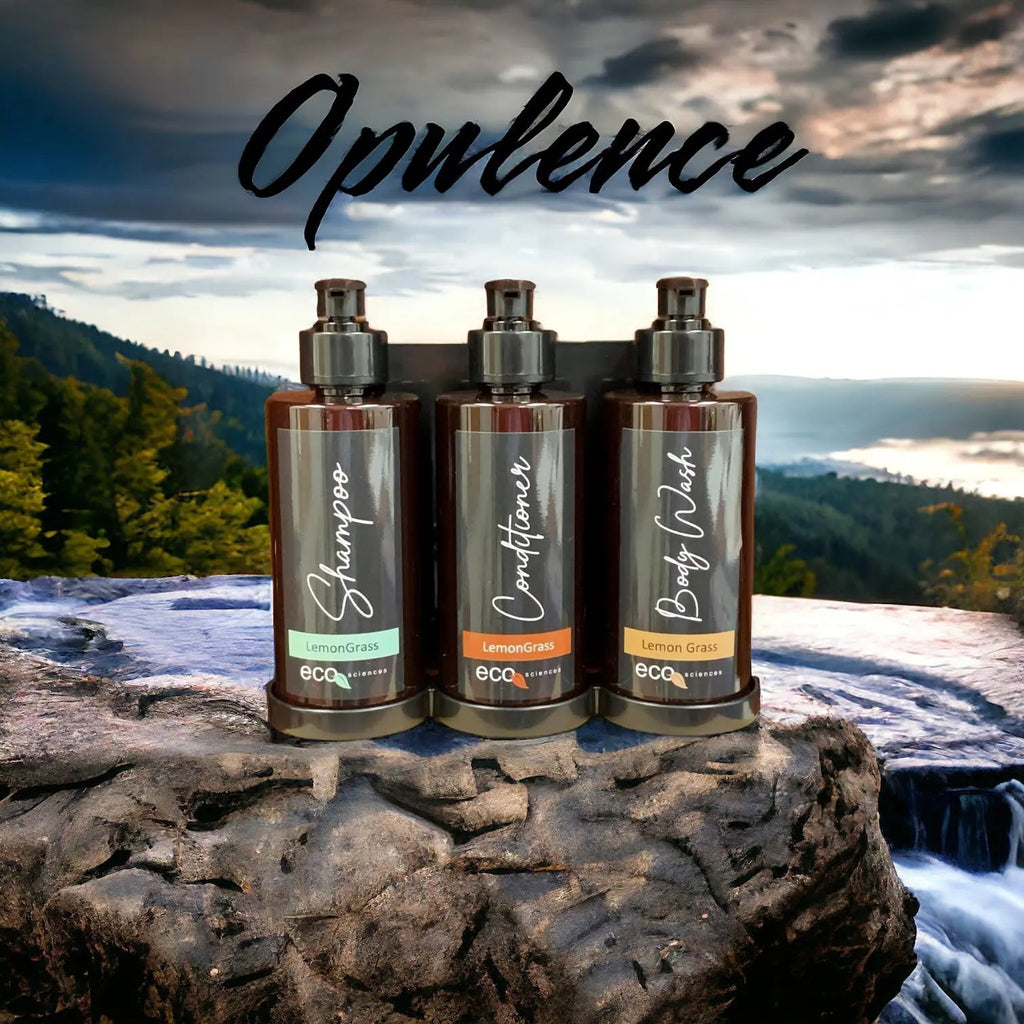 Hotel Shampoo Soap Dispenser ECO Sciences ON SALE - Branded Amenities by Custom Amenities Inc.
