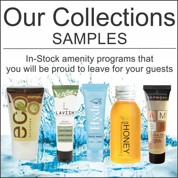 Guest Amenity Samples FREE SHIPPING - Branded Amenities by Custom Amenities Inc.